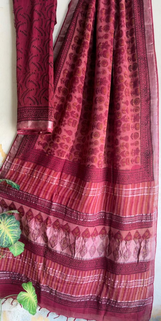 Linen Cotton Saree 5012