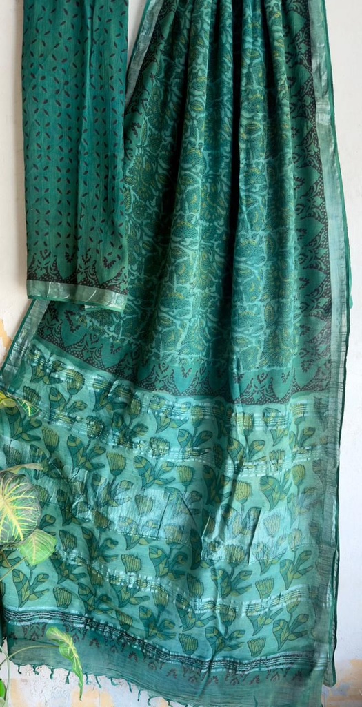 Linen Cotton Saree 5012
