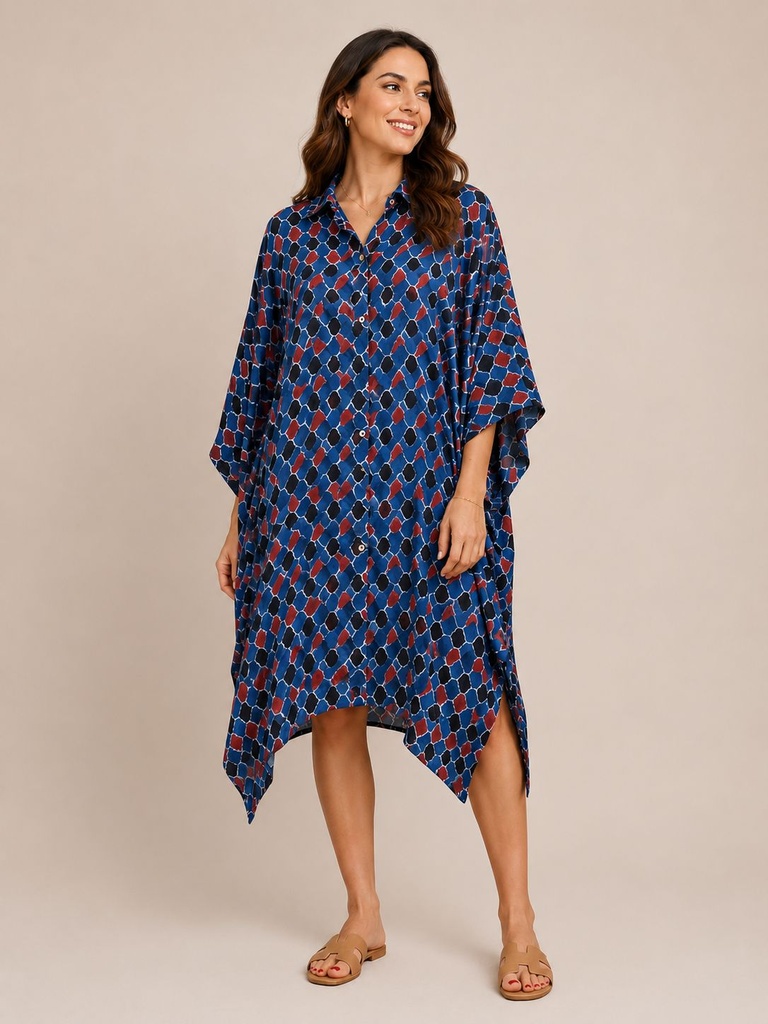 Ajrakh Modal Shirt Kaftans 5015