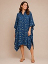 Ajrakh Modal Shirt Kaftans 5015 BLUE 3