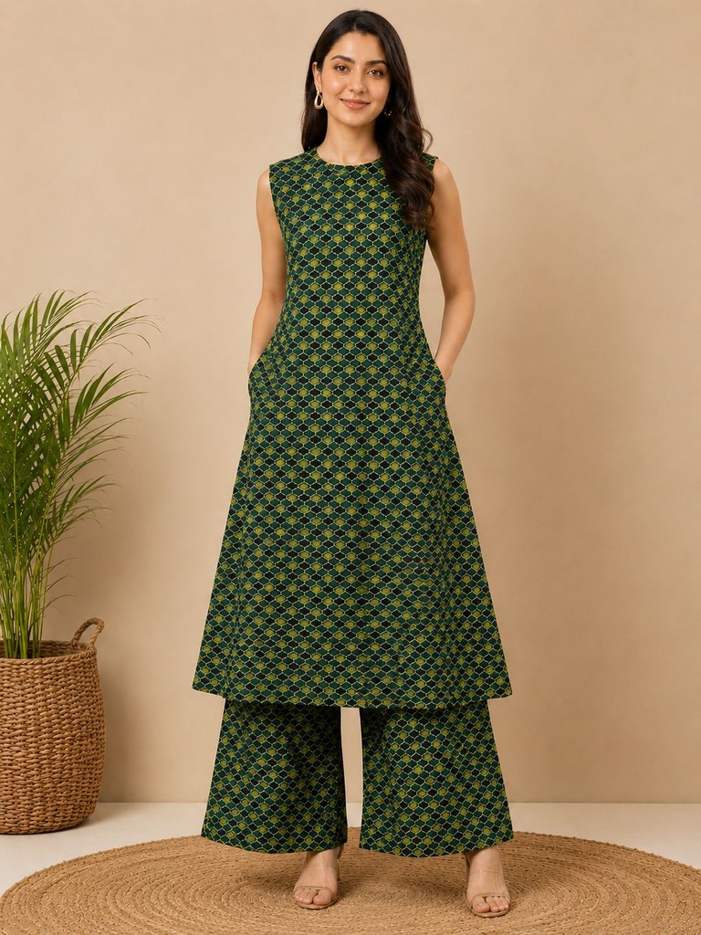 Ajrakh Cotton Coord Sets 5028 
