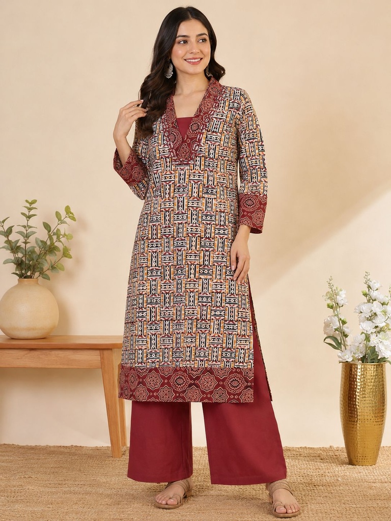 Kalamkari Cotton Coord Sets 5028