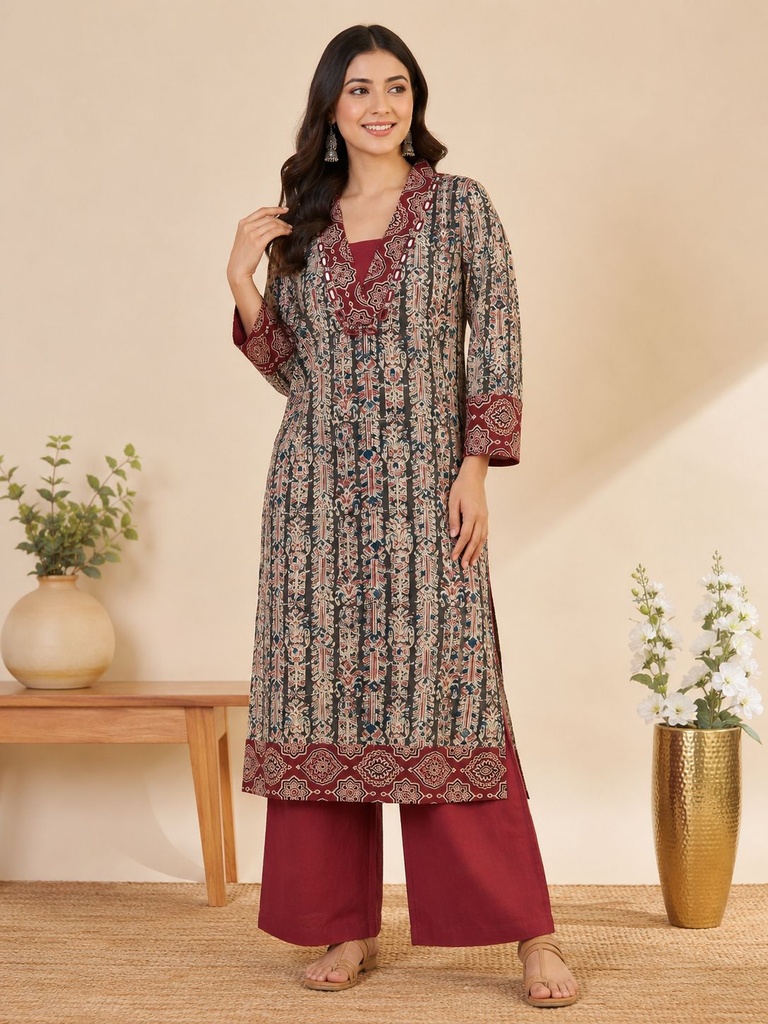 Kalamkari Cotton Coord Sets 5028