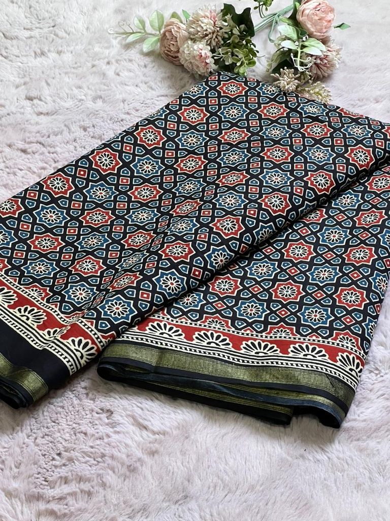 Zari border Cotton Sarees 5013