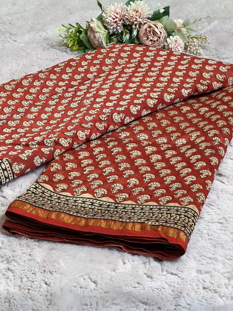 Chanderi Silk Cotton Sarees 5014