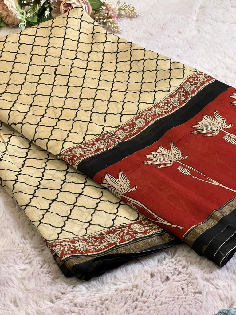 Chanderi Silk Cotton Sarees 5014