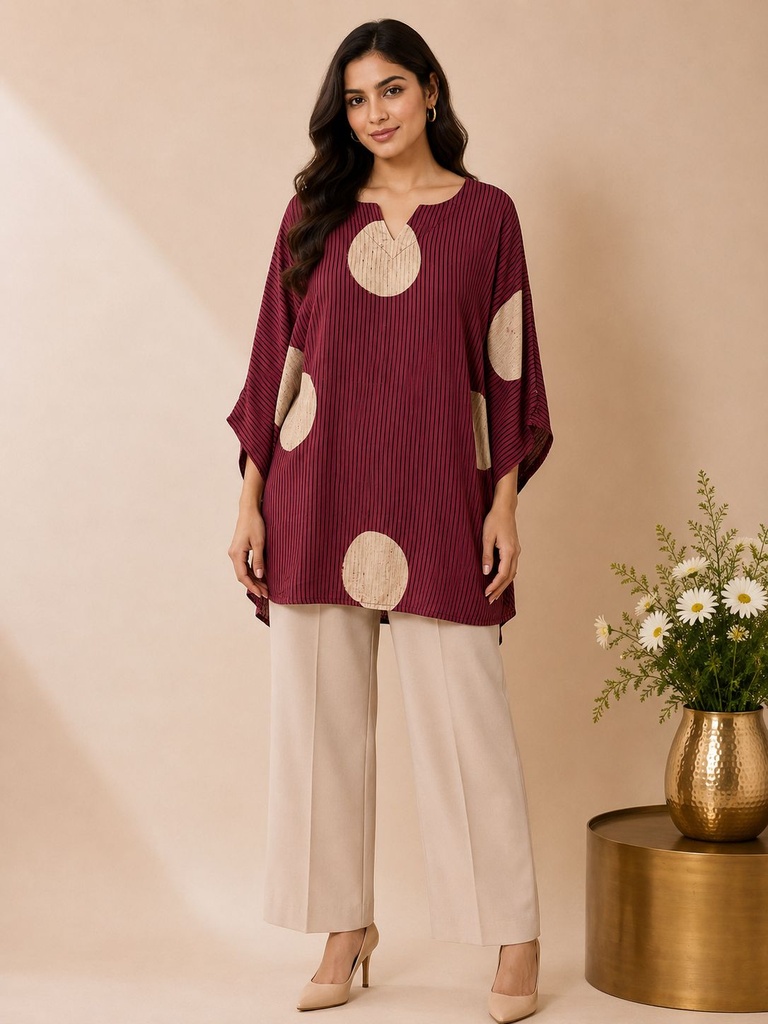 Ajrakh Modal Oversize Kurti 5015