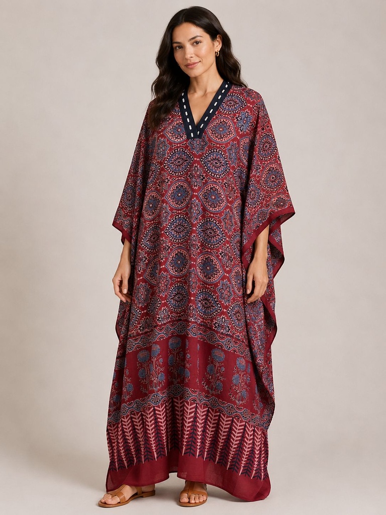 Ajrakh Cotton Kaftans 4802 