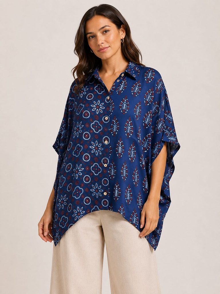 Ajrakh Modal Shirt Kaftans 5015 