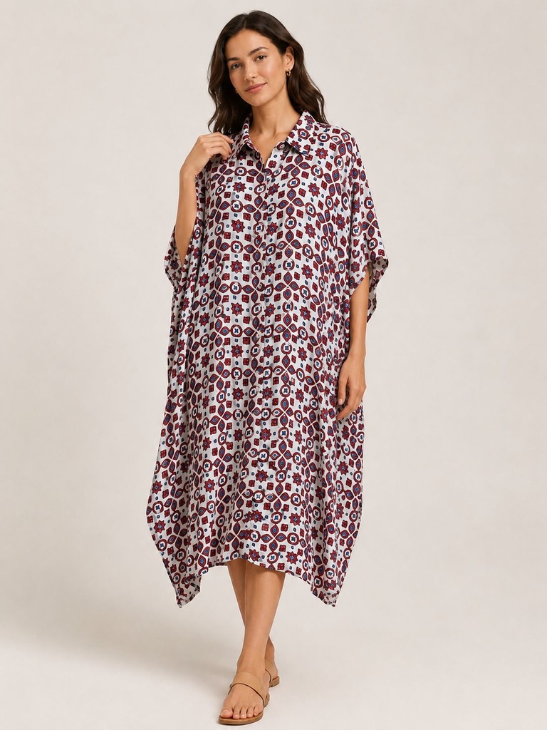 Ajrakh Modal Shirt Kaftans 5015 