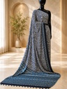 Premium Ajrakh Modal Silk Sarees 4243