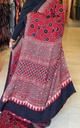 Ajrakh Silk Mirror Sarees 5036