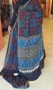 Ajrakh Silk Mirror Sarees 5036 