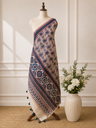 Ajrakh Chanderi Silk Dupatta 5017 