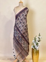 Ajrakh Chanderi Silk Dupatta 5017 
