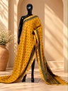 Ajrakh Maheshwari Silk Sarees 5028