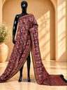 Ajrakh Chanderi Silk Sarees 5028