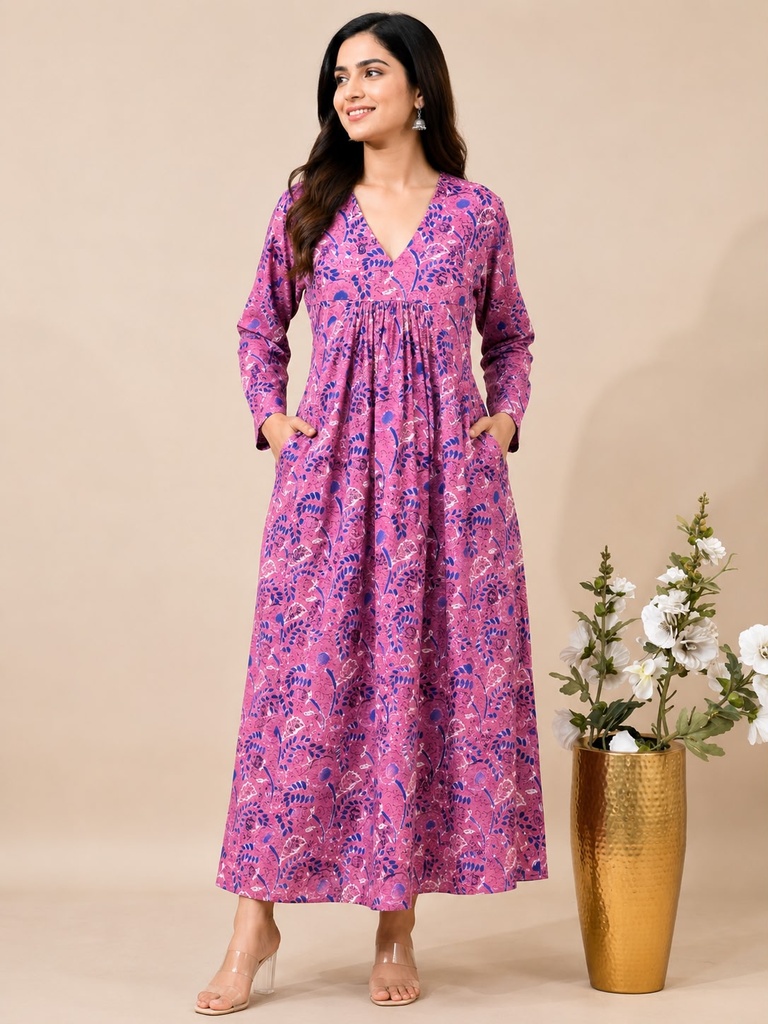 Premium Aline Cotton Kurti 5028