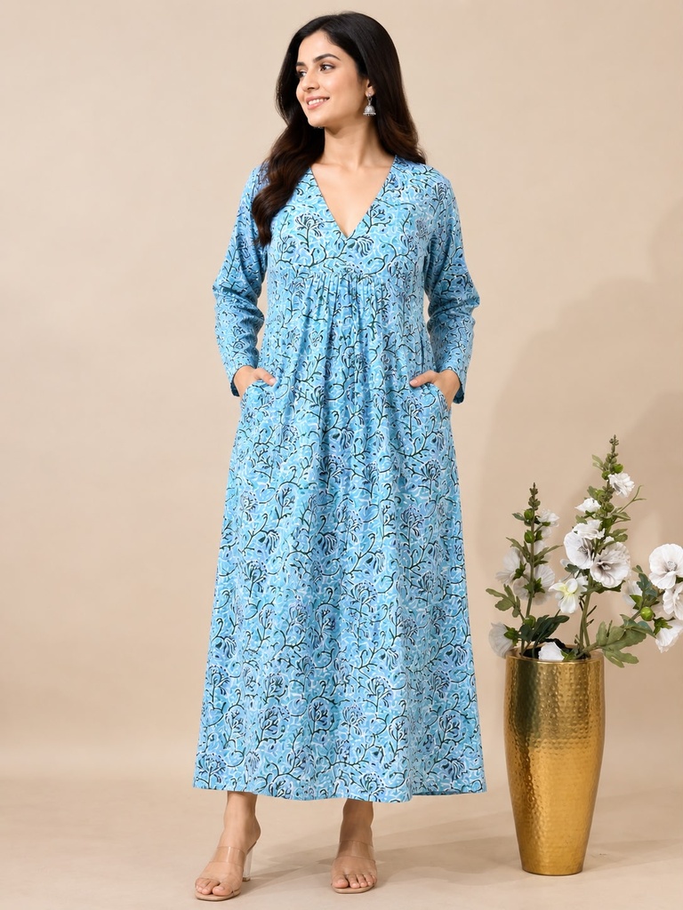 Premium Aline Cotton Kurti 5028