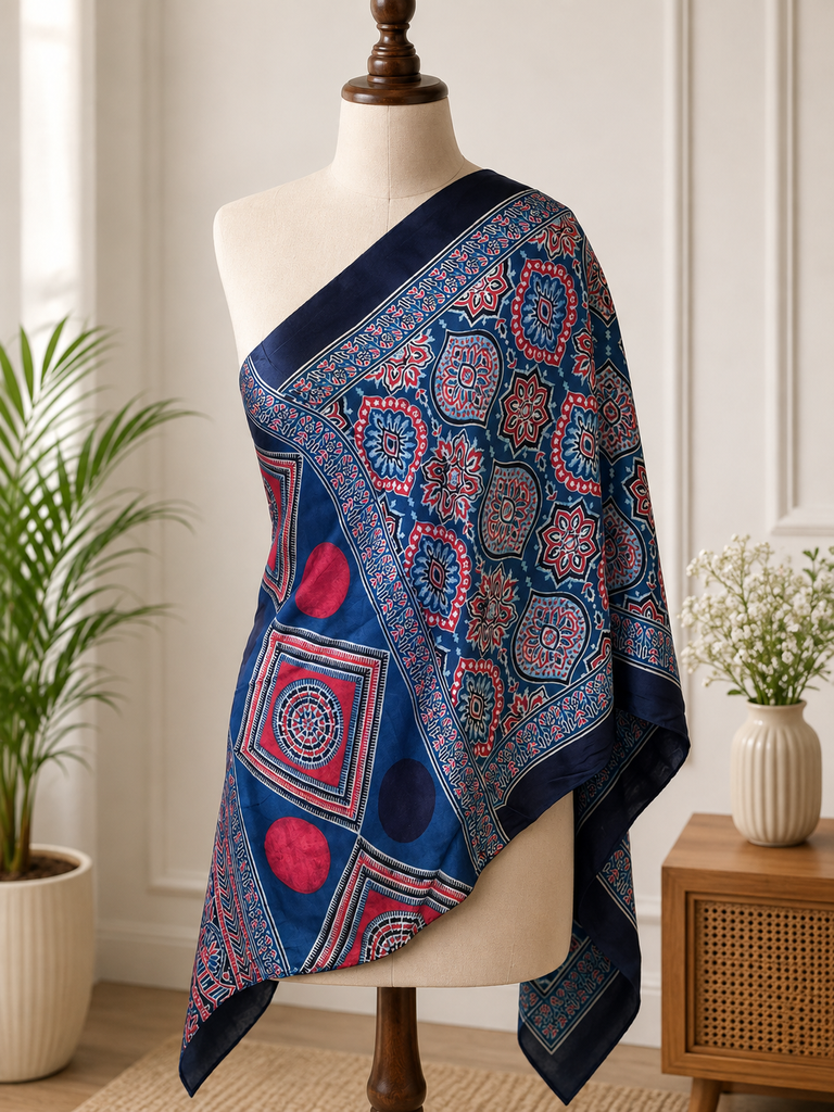 Ajrakh Modal Stoles 5071