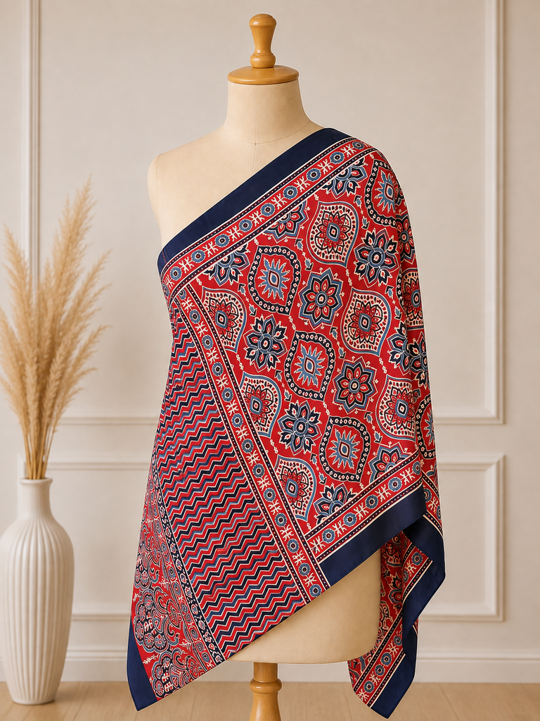 Ajrakh Modal Stoles 5071