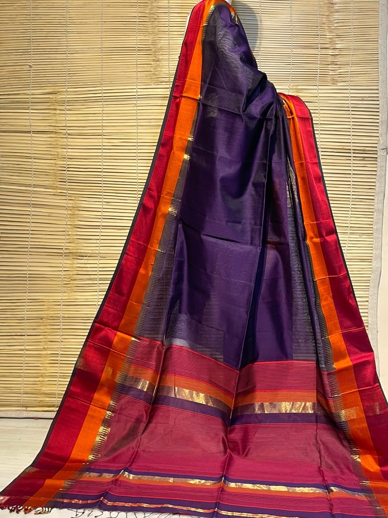 Handloom Maheshwari Silk Sarees 5028