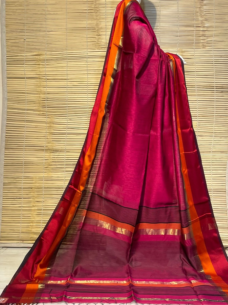 Handloom Maheshwari Silk Sarees 5028