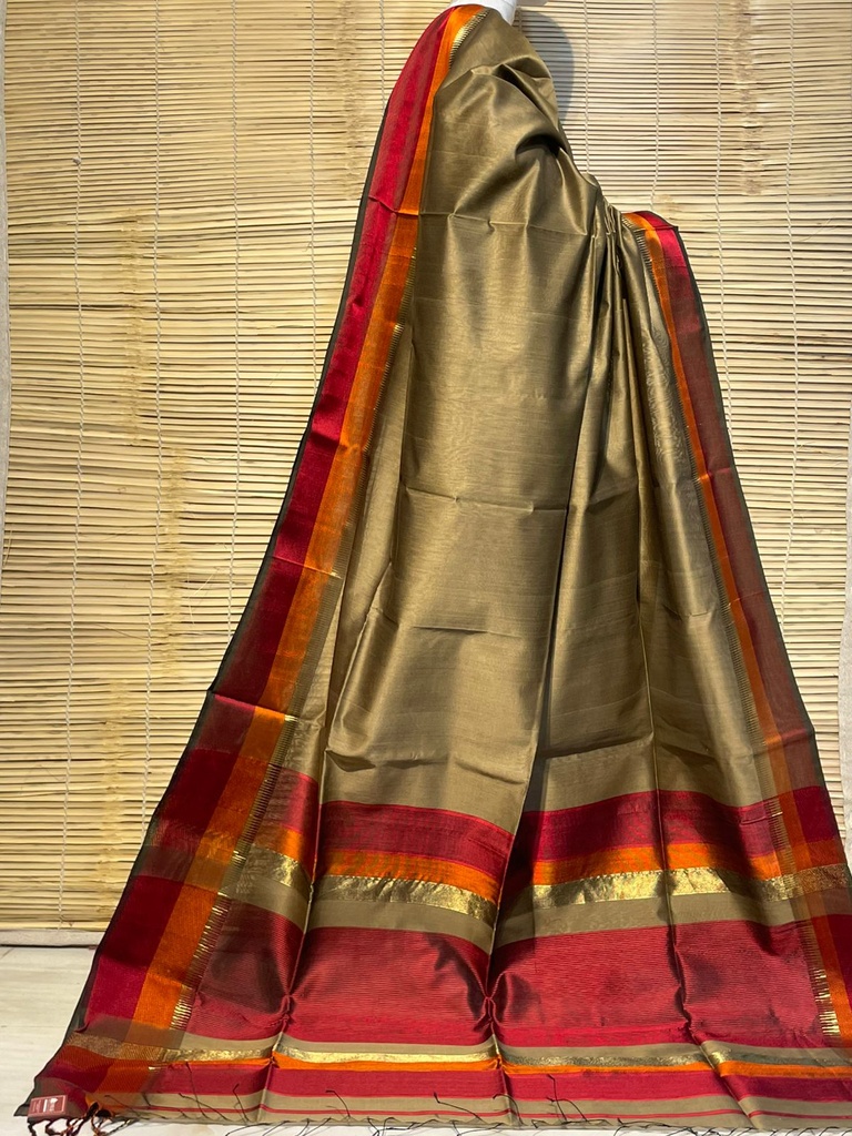 Handloom Maheshwari Silk Sarees 5028