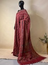 Ajrakh Maheshwari Silk Sarees 5028