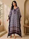 Premium Ajrakh Silk Kaftans 4801