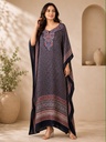 Premium Ajrakh Silk Kaftans 4801