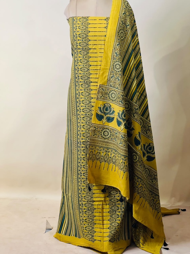 Premium Ajrakh Cotton Suit 5025