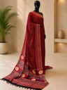 Ajrakh Modal Silk Sarees 4243