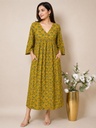 Ajrakh Cotton Aline Kurti 5028