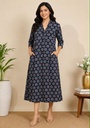 Ajrakh Modal Silk Aline Kurti 5053