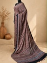 Handwork Ajrakh Modal Silk Sarees 5036