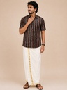 Ajrakh Cotton Mens Shirt 5049