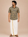 Ajrakh Cotton Mens Shirt 5049