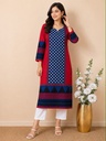 Ajrakh Cotton Kurti 5029