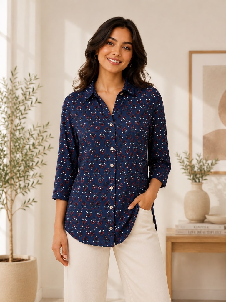 Ajrakh Modal Shirts 5015