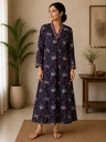 Ajrakh Rayon Kurti 5029