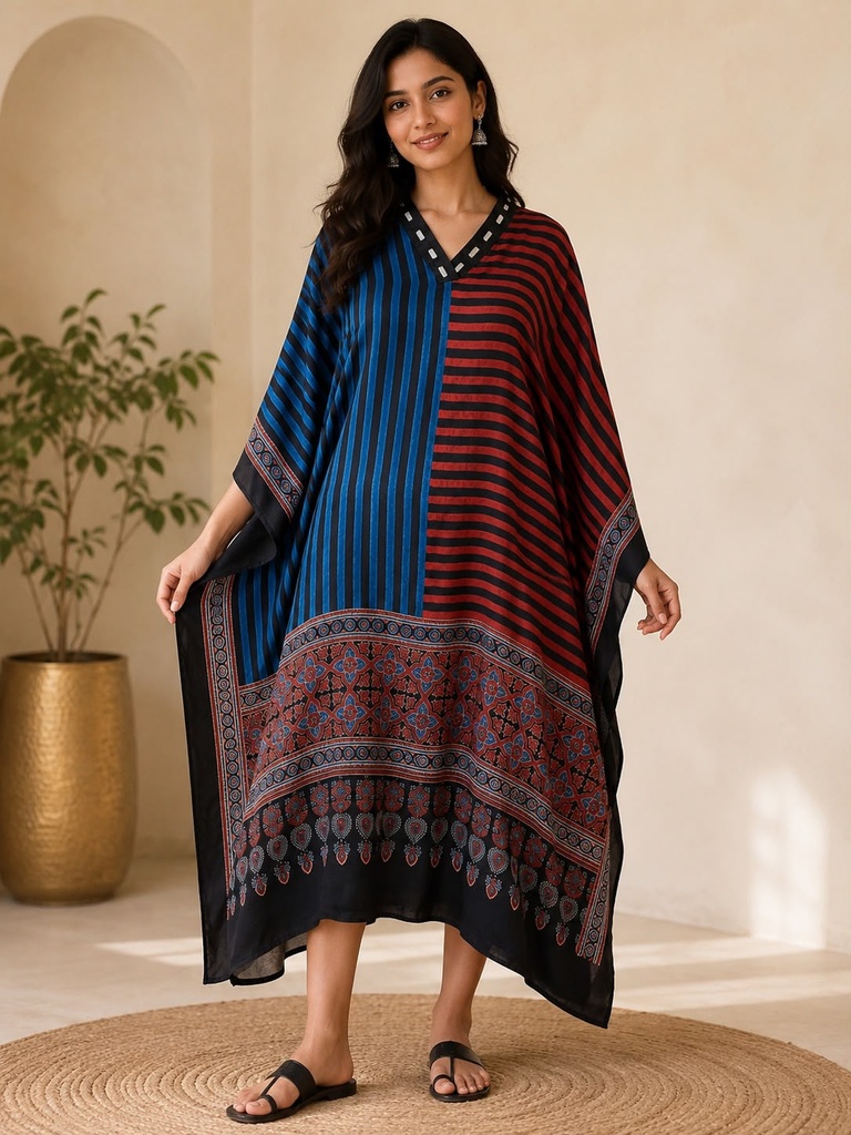 Ajrakh Modal Kaftans 4803