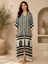 Ajrakh Modal Kaftan Style Dress 4803