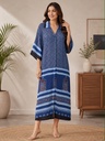 Ajrakh Modal Kaftan Style Dress 4803