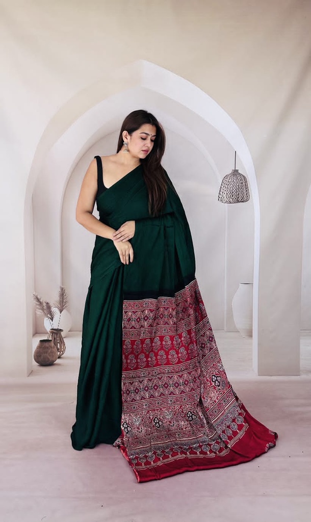 Plain Modal Sarees 5018