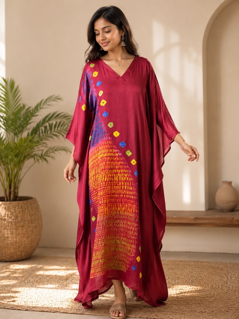 Shibori Modal Kaftans 4803