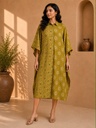 Ajrakh Kaftan Style Cotton Dress 4802