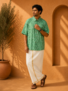 Batik Printed Modal Mens Shirt 5049