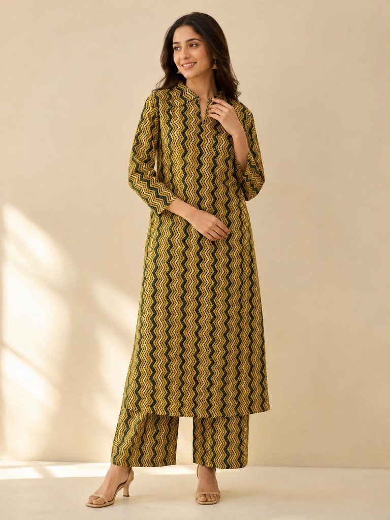 Ajrakh Cotton Coord Sets 5028