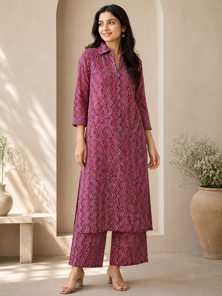 Ajrakh Cotton Coord Sets 5028